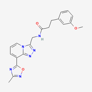 3-(3-methoxyphenyl)-N-{[8-(3-methyl-1,2,4-oxadiazol-5-yl)[1,2,4]triazolo[4,3-a]pyridin-3-yl]methyl}propanamide