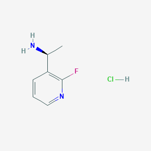 molecular formula C7H10ClFN2 B2419441 (S)-1-(2-Fluoropyridin-3-yl)ethanamine hydrochloride CAS No. 1391354-08-7