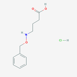 4-(Phenylmethoxyamino)butanoic acid;hydrochloride