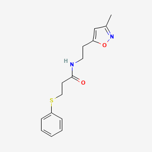 N-(2-(3-methylisoxazol-5-yl)ethyl)-3-(phenylthio)propanamide