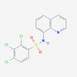 2,3,4-trichloro-N-(quinolin-8-yl)benzene-1-sulfonamide