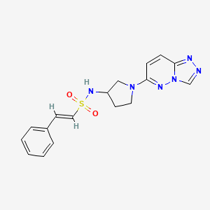 (E)-N-(1-([1,2,4]triazolo[4,3-b]pyridazin-6-yl)pyrrolidin-3-yl)-2-phenylethenesulfonamide