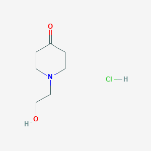 molecular formula C7H14ClNO2 B2419482 1-(2-Hydroxyethyl)piperidin-4-one hydrochloride CAS No. 1909317-54-9