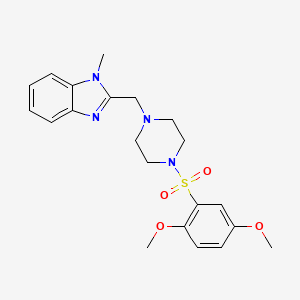 2-((4-((2,5-dimethoxyphenyl)sulfonyl)piperazin-1-yl)methyl)-1-methyl-1H-benzo[d]imidazole