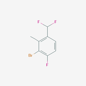 3-Bromo-1-(difluoromethyl)-4-fluoro-2-methylbenzene
