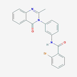 2-bromo-N-(3-(2-methyl-4-oxoquinazolin-3(4H)-yl)phenyl)benzamide