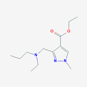 Ethyl 3-[[ethyl(propyl)amino]methyl]-1-methylpyrazole-4-carboxylate