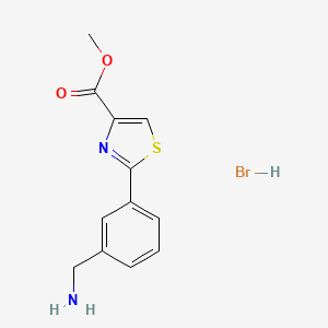 Methyl 2-[3-(aminomethyl)phenyl]-1,3-thiazole-4-carboxylate hydrobromide