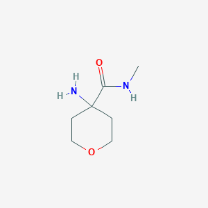 molecular formula C7H14N2O2 B2419536 4-Aminotetrahydro-N-methyl-2H-pyran-4-carboxamide CAS No. 1268883-06-2