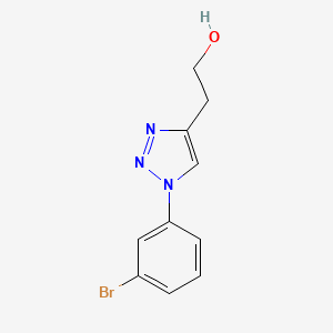 molecular formula C10H10BrN3O B2419538 2-[1-(3-bromophenyl)-1H-1,2,3-triazol-4-yl]ethan-1-ol CAS No. 1249588-05-3