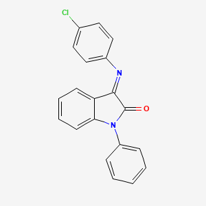 3-(4-Chlorophenyl)imino-1-phenylindol-2-one