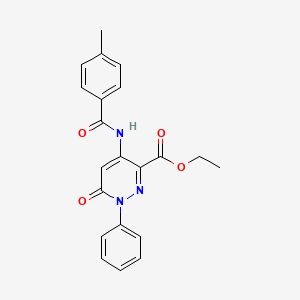 Ethyl 4-(4-methylbenzamido)-6-oxo-1-phenyl-1,6-dihydropyridazine-3-carboxylate