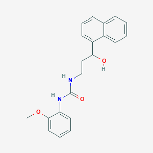 1-(3-Hydroxy-3-(naphthalen-1-yl)propyl)-3-(2-methoxyphenyl)urea