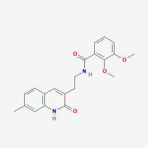 2,3-dimethoxy-N-[2-(7-methyl-2-oxo-1H-quinolin-3-yl)ethyl]benzamide