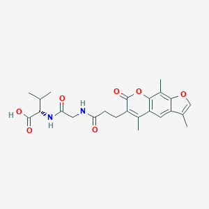 N-({[3-(3,5,9-trimethyl-7-oxo-7H-furo[3,2-g]chromen-6-yl)propanoyl]amino}acetyl)valine