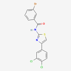 3-bromo-N-[4-(3,4-dichlorophenyl)-1,3-thiazol-2-yl]benzamide