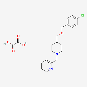 2-((4-(((4-Chlorobenzyl)oxy)methyl)piperidin-1-yl)methyl)pyridine oxalate