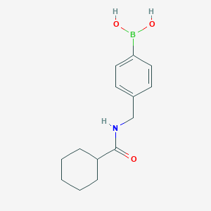 molecular formula C14H20BNO3 B2419602 (4-(环己烷甲酰胺甲基)苯基)硼酸 CAS No. 2246765-62-6