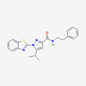1-(benzo[d]thiazol-2-yl)-5-isopropyl-N-phenethyl-1H-pyrazole-3-carboxamide