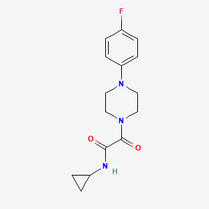 molecular formula C15H18FN3O2 B2419609 N-cyclopropyl-2-(4-(4-fluorophenyl)piperazin-1-yl)-2-oxoacetamide CAS No. 941939-38-4