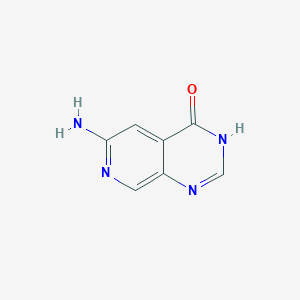 molecular formula C7H6N4O B2419619 6-amino-1H-pyrido[3,4-d]pyrimidin-4-one CAS No. 1379204-94-0