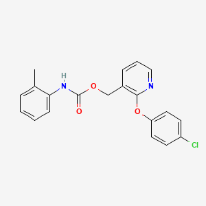 [2-(4-chlorophenoxy)-3-pyridinyl]methyl N-(2-methylphenyl)carbamate