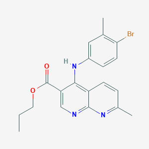 molecular formula C20H20BrN3O2 B2419655 9-ethoxy-4-(2-ethoxyphenyl)-4,5-dihydro-1,4-benzoxazepin-3(2H)-one CAS No. 1116006-99-5