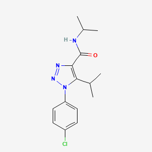 molecular formula C15H19ClN4O B2419661 1-(4-chlorophenyl)-N,5-di(propan-2-yl)-1H-1,2,3-triazole-4-carboxamide CAS No. 940990-79-4