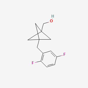 [3-[(2,5-Difluorophenyl)methyl]-1-bicyclo[1.1.1]pentanyl]methanol