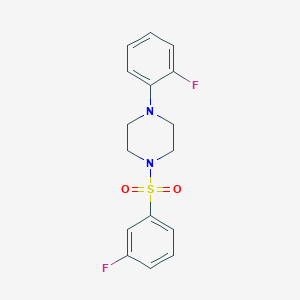 1-(2-Fluorophenyl)-4-(3-fluorophenyl)sulfonylpiperazine