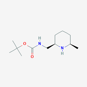Rel-tert-butyl (((2R,6R)-6-methylpiperidin-2-yl)methyl)carbamate