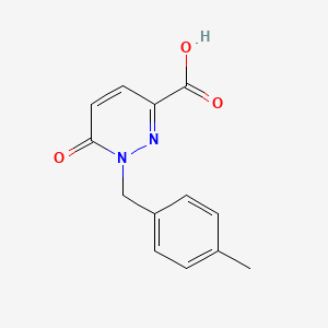 molecular formula C13H12N2O3 B2419706 1-(4-Methylbenzyl)-6-oxo-1,6-dihydropyridazine-3-carboxylic acid CAS No. 1156195-26-4