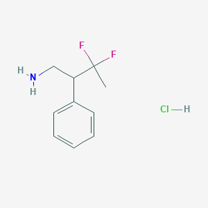3,3-Difluoro-2-phenylbutan-1-amine hydrochloride
