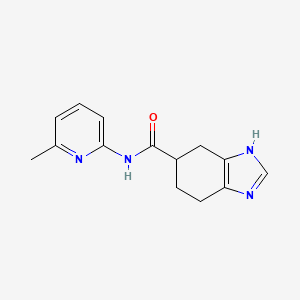 molecular formula C14H16N4O B2419732 N-(6-methylpyridin-2-yl)-4,5,6,7-tetrahydro-1H-benzo[d]imidazole-5-carboxamide CAS No. 2034440-45-2