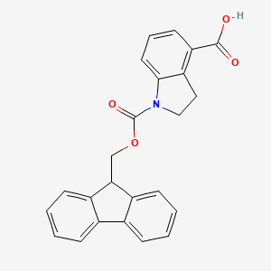 1-[(9H-fluoren-9-ylmethoxy)carbonyl]-2,3-dihydro-1H-indole-4-carboxylic acid
