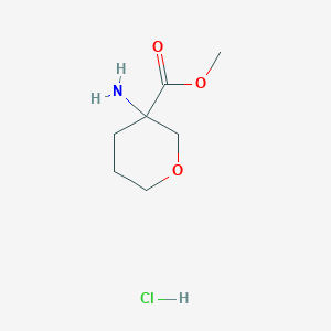 Methyl 3-aminooxane-3-carboxylate;hydrochloride