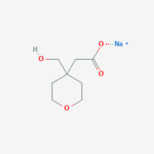 molecular formula C8H13NaO4 B2419741 Sodium;2-[4-(hydroxymethyl)oxan-4-yl]acetate CAS No. 2247106-99-4
