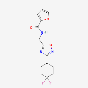 N-((3-(4,4-difluorocyclohexyl)-1,2,4-oxadiazol-5-yl)methyl)furan-2-carboxamide
