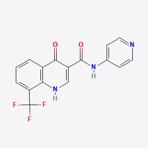 4-hydroxy-N-(pyridin-4-yl)-8-(trifluoromethyl)quinoline-3-carboxamide