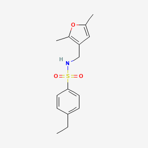 molecular formula C15H19NO3S B2419787 N-((2,5-dimethylfuran-3-yl)methyl)-4-ethylbenzenesulfonamide CAS No. 1351606-94-4