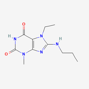 7-ethyl-3-methyl-8-(propylamino)-1H-purine-2,6(3H,7H)-dione