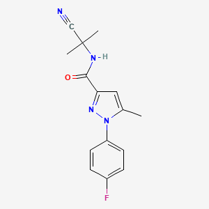 N-(1-cyano-1-methylethyl)-1-(4-fluorophenyl)-5-methyl-1H-pyrazole-3-carboxamide