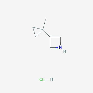 molecular formula C7H14ClN B2419808 3-(1-methylcyclopropyl)azetidine hydrochloride CAS No. 2567496-77-7