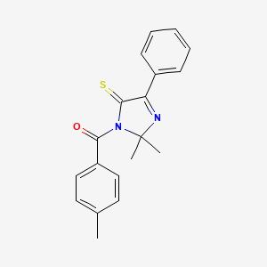 (2,2-dimethyl-4-phenyl-5-thioxo-2,5-dihydro-1H-imidazol-1-yl)(p-tolyl)methanone