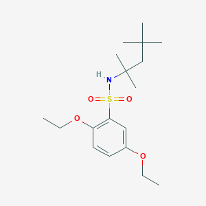 2,5-Diethoxy-N-(2,4,4-trimethylpentan-2-yl)benzenesulfonamide