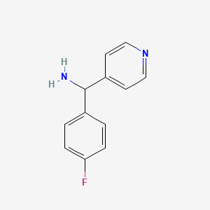 molecular formula C12H11FN2 B2419816 (4-Fluorophenyl)(pyridin-4-yl)methanamine CAS No. 917746-83-9