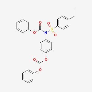 Phenyl (4-ethylphenyl)sulfonyl(4-((phenoxycarbonyl)oxy)phenyl)carbamate