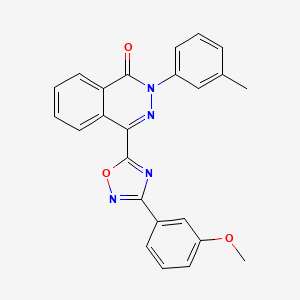 molecular formula C24H18N4O3 B2419827 4-[3-(3-methoxyphenyl)-1,2,4-oxadiazol-5-yl]-2-(3-methylphenyl)phthalazin-1(2H)-one CAS No. 1291844-88-6