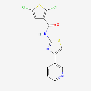 2,5-dichloro-N-(4-(pyridin-3-yl)thiazol-2-yl)thiophene-3-carboxamide