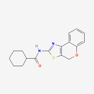 molecular formula C17H18N2O2S B2419844 N-(4H-chromeno[4,3-d]thiazol-2-yl)cyclohexanecarboxamide CAS No. 681161-91-1